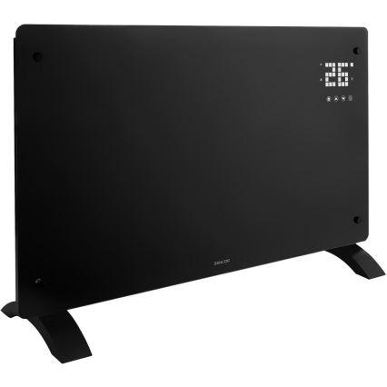 Sencor - Pametni električni konvektor/grelec 2000 W/230 V IP24 Wi‑Fi črna + daljinski upravljalnik
