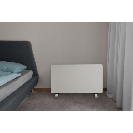 Sencor - Pametni električni grelnik/konvektor 1200/2400W/230V IP24 Wi-Fi bela