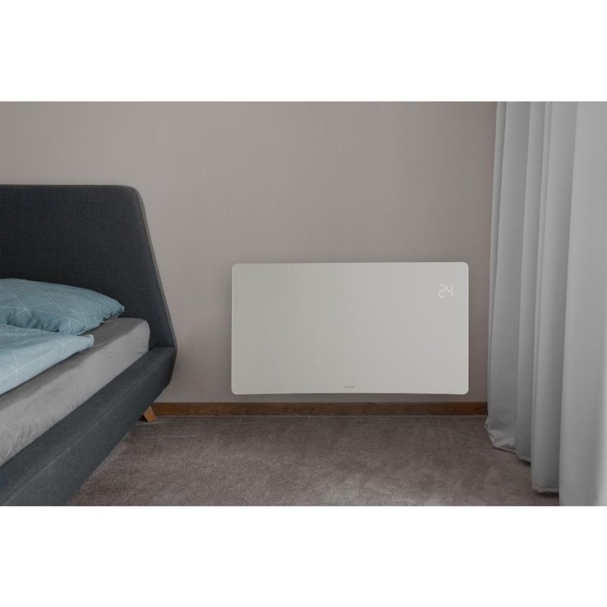Sencor - Pametni električni grelnik/konvektor 1200/2400W/230V IP24 Wi-Fi bela
