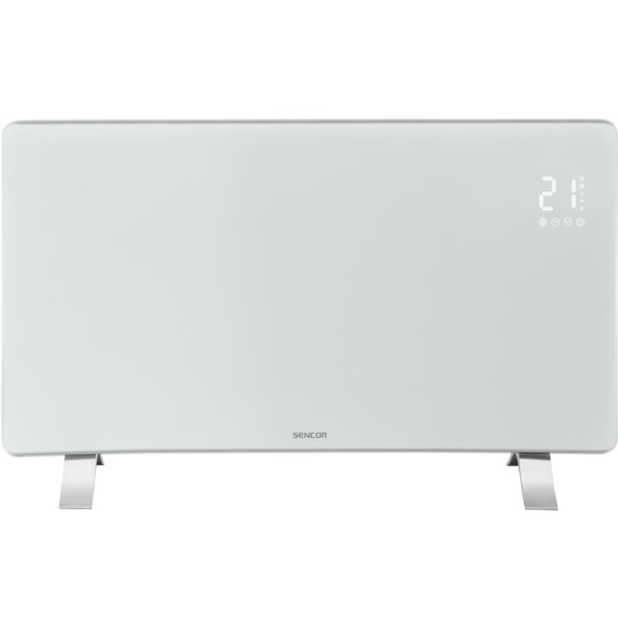 Sencor - Pametni električni grelnik/konvektor 1200/2400W/230V IP24 Wi-Fi bela