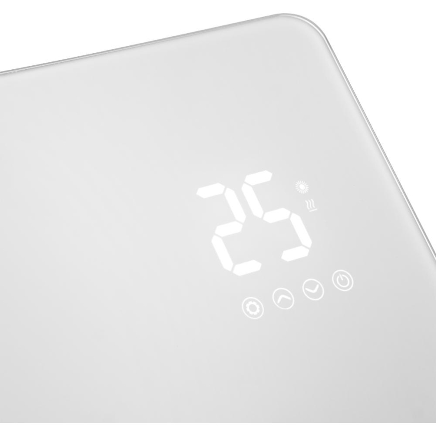 Sencor - Pametni električni grelnik/konvektor 1200/2400W/230V IP24 Wi-Fi bela