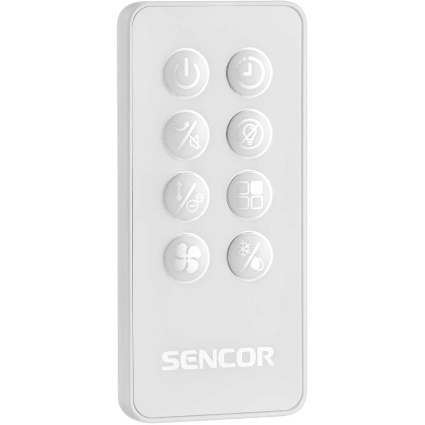 Sencor - Pametni mobilni hladilec zraka 60W/230V Wi-Fi bela + Daljinski upravljalnik