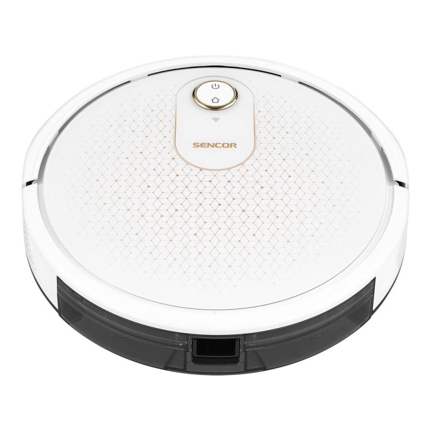 Sencor - Pametni robotski sesalnik z mopom 2v1 28W/2600 mAh Wi-Fi bela + Daljinski upravljalnik