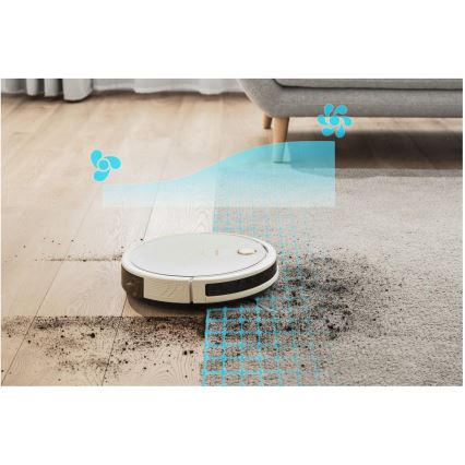 Sencor - Pametni robotski sesalnik z mopom 2v1 28W/2600 mAh Wi-Fi bela + Daljinski upravljalnik