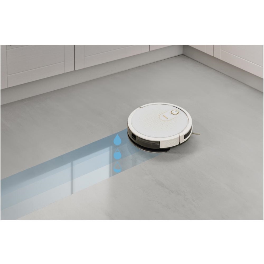 Sencor - Pametni robotski sesalnik z mopom 2v1 28W/2600 mAh Wi-Fi bela + Daljinski upravljalnik