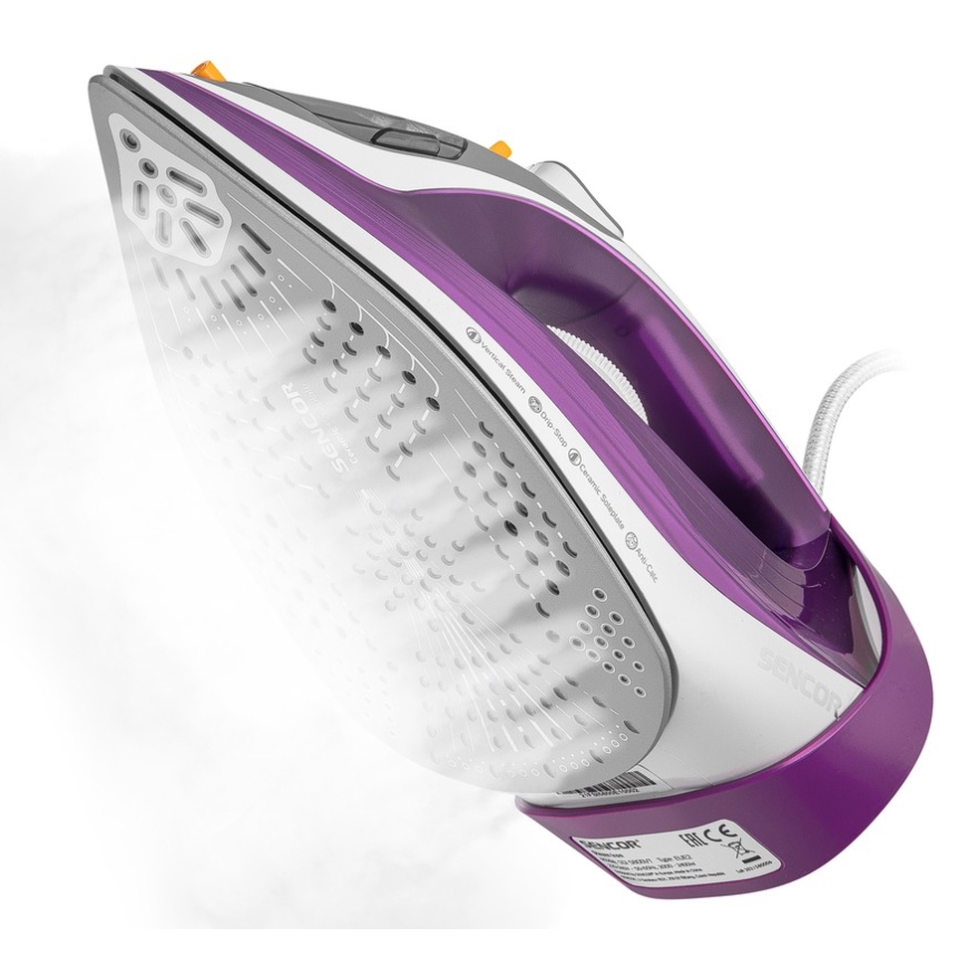 Sencor - Parni likalnik 2400W/230V vijolično/bel