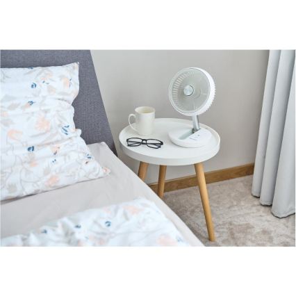 Sencor - Polnilni namizni ventilator 5W/5V 4000 mAh bel