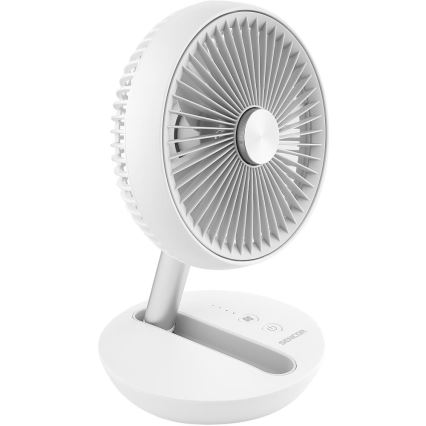 Sencor - Polnilni namizni ventilator 5W/5V 4000 mAh bel