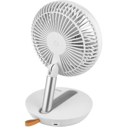 Sencor - Polnilni namizni ventilator 5W/5V 4000 mAh bel