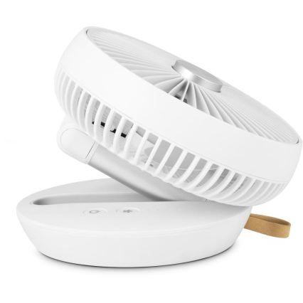 Sencor - Polnilni namizni ventilator 5W/5V 4000 mAh bel