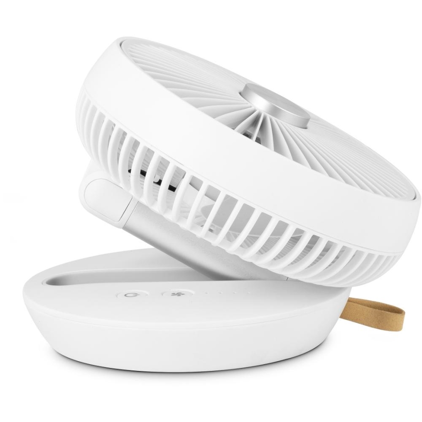 Sencor - Polnilni namizni ventilator 5W/5V 4000 mAh bel