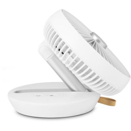 Sencor - Polnilni namizni ventilator 5W/5V 4000 mAh bel