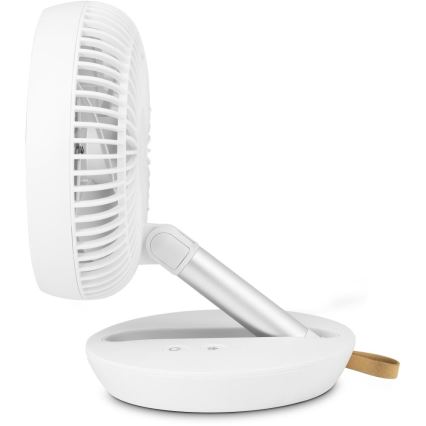 Sencor - Polnilni namizni ventilator 5W/5V 4000 mAh bel