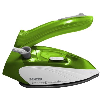 Sencor - Potovalni parni likalnik 1100W/115V/230V zelen