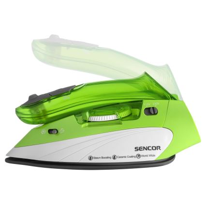 Sencor - Potovalni parni likalnik 1100W/115V/230V zelen