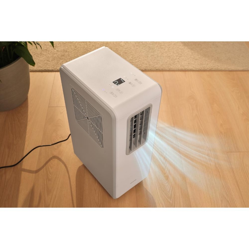 Sencor - Prenosna klimatska naprava 4 v 1 200W/230V 1800 BTU bela + daljinski upravljalnik
