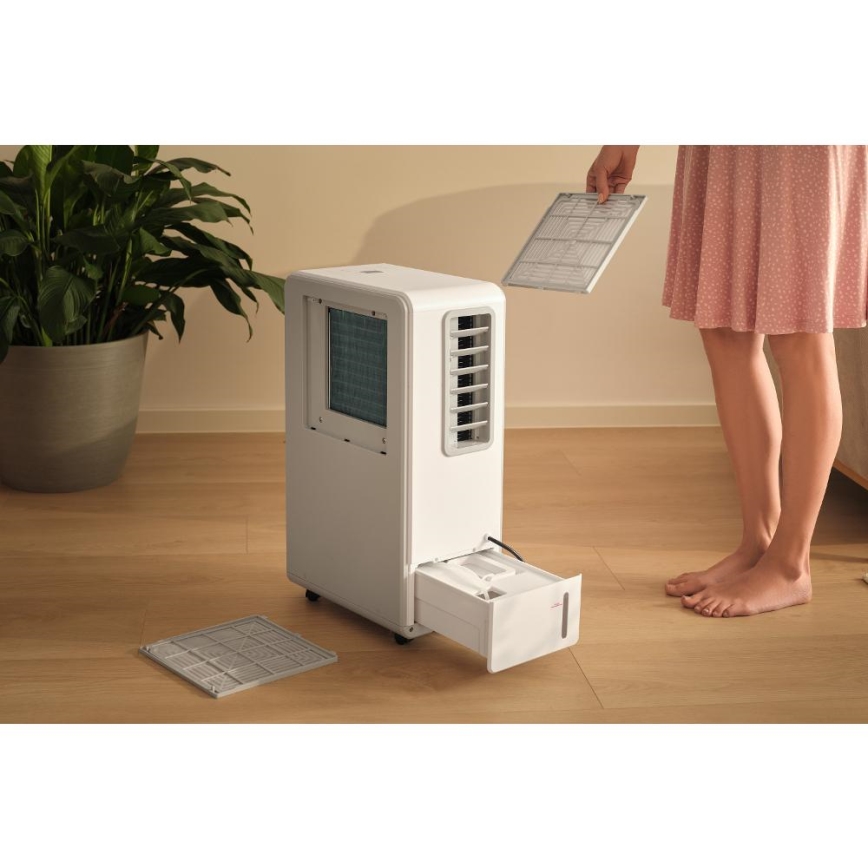 Sencor - Prenosna klimatska naprava 4 v 1 200W/230V 1800 BTU bela + daljinski upravljalnik