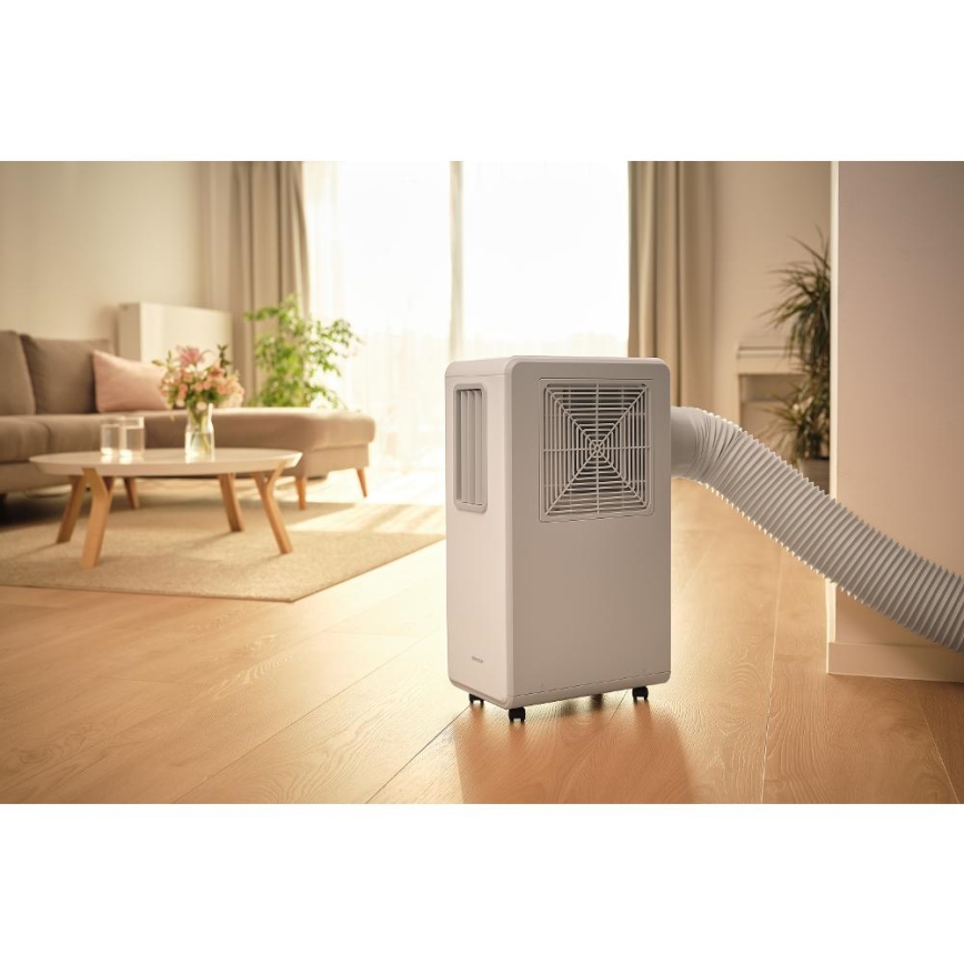 Sencor - Prenosna klimatska naprava 4 v 1 200W/230V 1800 BTU bela + daljinski upravljalnik