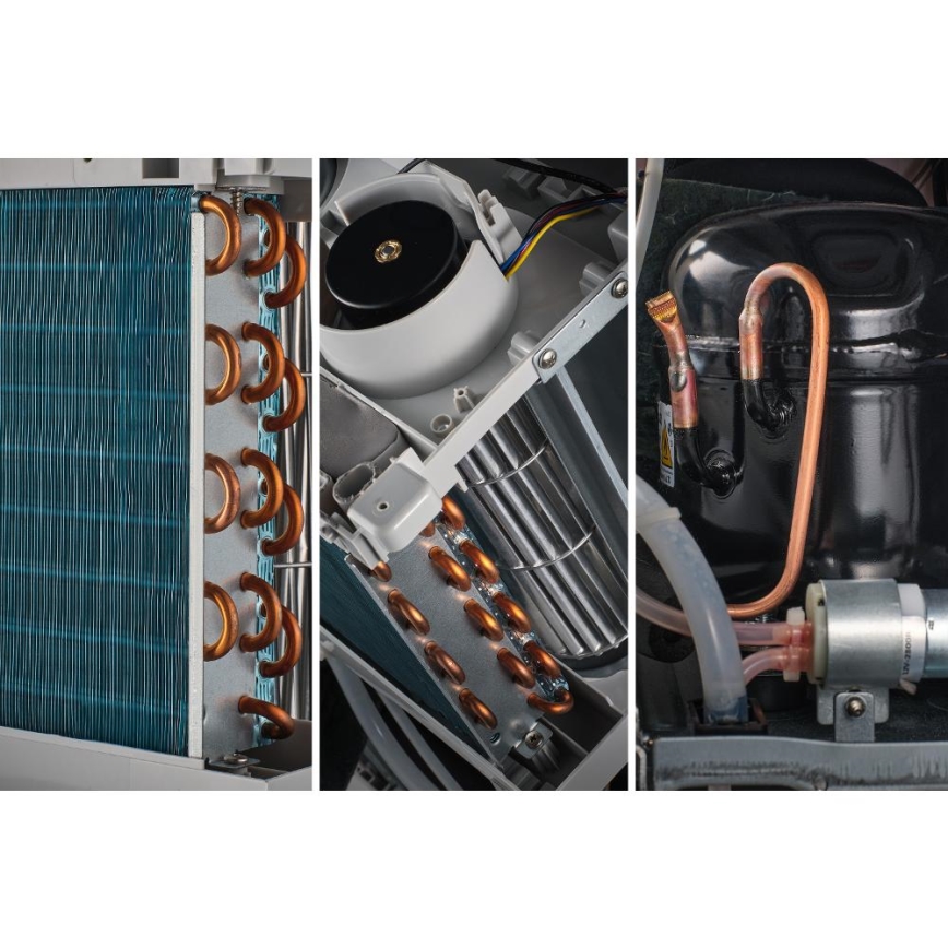 Sencor - Prenosna klimatska naprava 4 v 1 200W/230V 1800 BTU bela + daljinski upravljalnik
