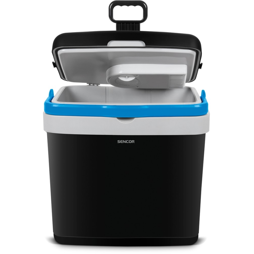 Sencor - Prenosni avto hladilnik 33 l 60W/12V/230V črn