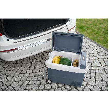 Sencor - Prenosni kompresorski avtohladilnik 55 l 70 W/12 V/230 V modro/bela