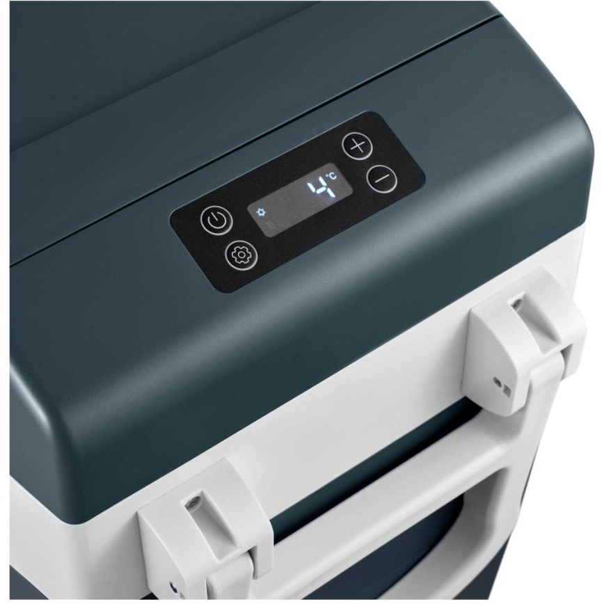 Sencor - Prenosni kompresorski avtohladilnik 55 l 70 W/12 V/230 V modro/bela