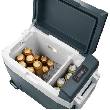 Sencor - Prenosni kompresorski avtohladilnik 55 l 70 W/12 V/230 V modro/bela