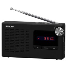 Sencor - Prenosni PLL FM radio sprejemnik 5W 800 mAh 3,7V USB in MicroSD