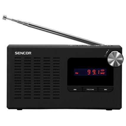 Sencor - Prenosni PLL FM radio sprejemnik 5W 800 mAh 3,7V USB in MicroSD