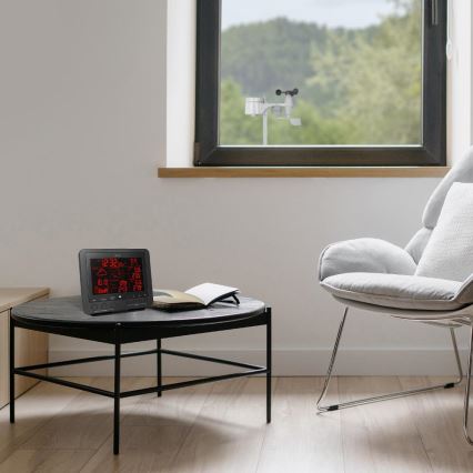 Sencor - Profesionalna vremenska postaja z barvitim LCD zaslonom 5V/1xCR2032 + 3xAA