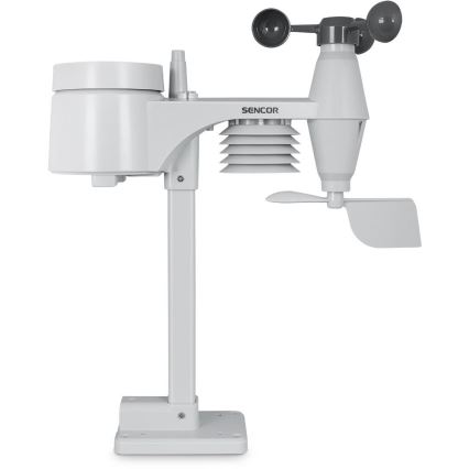 Sencor - Profesionalna vremenska postaja z barvitim LCD zaslonom 5V/1xCR2032 + 3xAA
