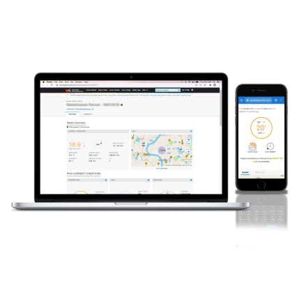 Sencor - Profesionalna vremenska postaja z barvitim LCD zaslonom 5V/1xCR2032 + 3xAA Wi-Fi