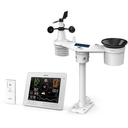 Sencor - Profesionalna vremenska postaja z barvnim LCD zaslonom 1xCR2032 Wi-Fi Tuya