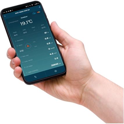 Sencor - Profesionalna vremenska postaja z barvnim LCD zaslonom 1xCR2032 Wi-Fi Tuya