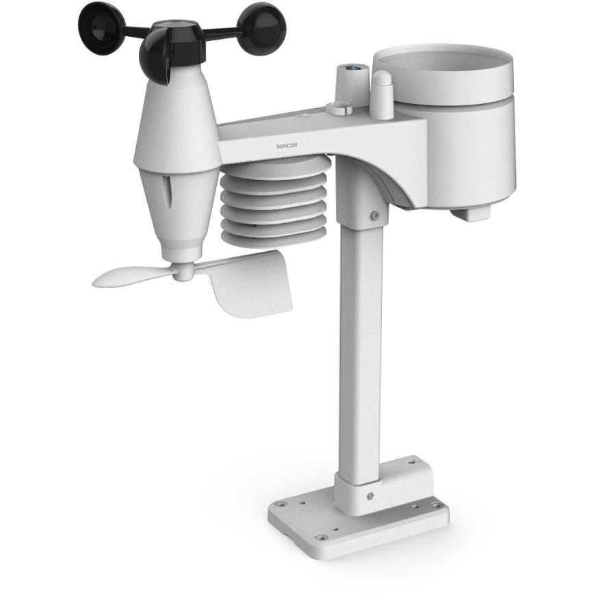 Sencor - Profesionalna vremenska postaja z barvnim LCD-zaslonom in budilko 5V/1xCR2032 + 3xAA Wi-Fi