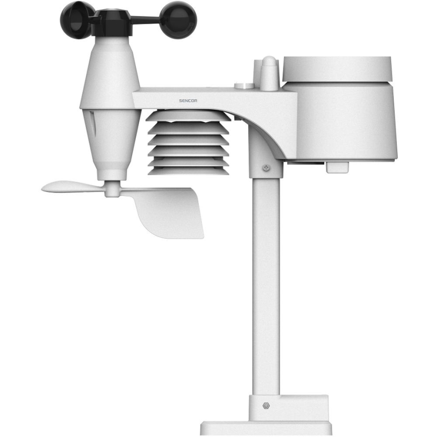 Sencor - Profesionalna vremenska postaja z barvnim LCD-zaslonom in budilko 5V/1xCR2032 + 3xAA Wi-Fi
