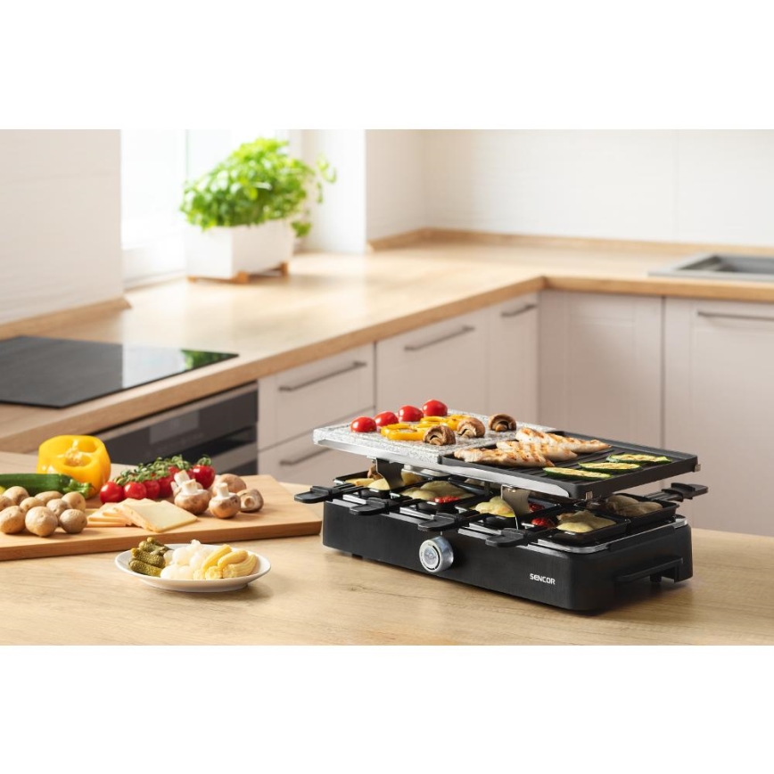 Sencor - Raclette žar z dodatki 1400W/230V
