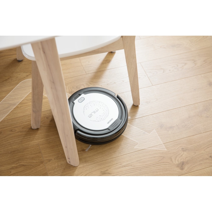 Sencor - Robotski sesalnik s krpo 2v1 15W/14,4V 1500 mAh črn