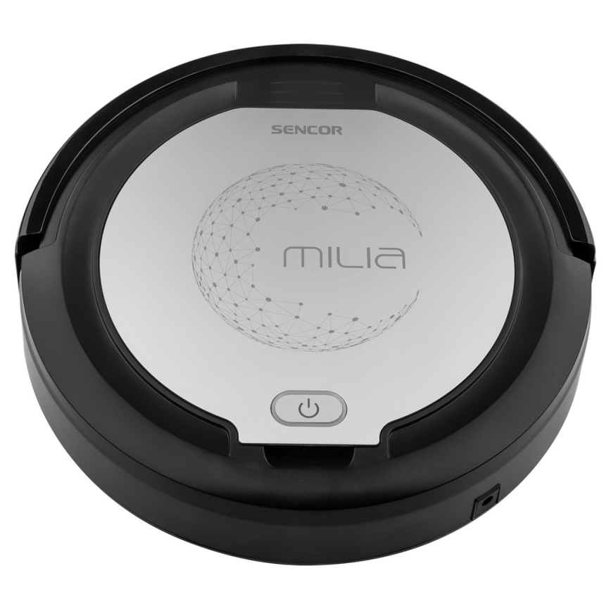 Sencor - Robotski sesalnik s krpo 2v1 15W/14,4V 1500 mAh črn