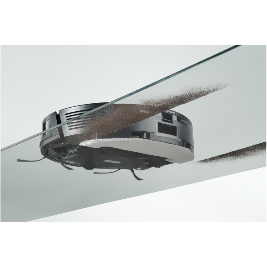 Sencor - Robotski sesalnik z mopom 2 v 1 16 W/2600 mAh Wi-Fi črna + daljinski upravljalnik