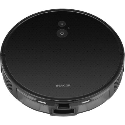 Sencor - Robotski sesalnik z mopom 2 v 1 16 W/2600 mAh Wi-Fi črna + daljinski upravljalnik
