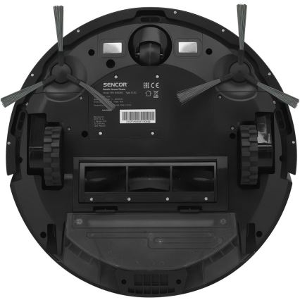 Sencor - Robotski sesalnik z mopom 2 v 1 16 W/2600 mAh Wi-Fi črna + daljinski upravljalnik