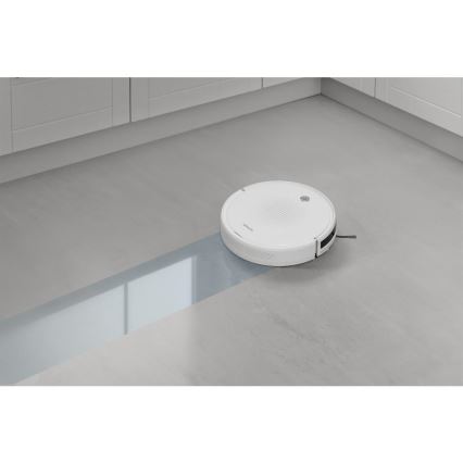 Sencor - Robotski sesalnik z mopom 2v1 18W/1500 mAh bela + Daljinski upravljalnik