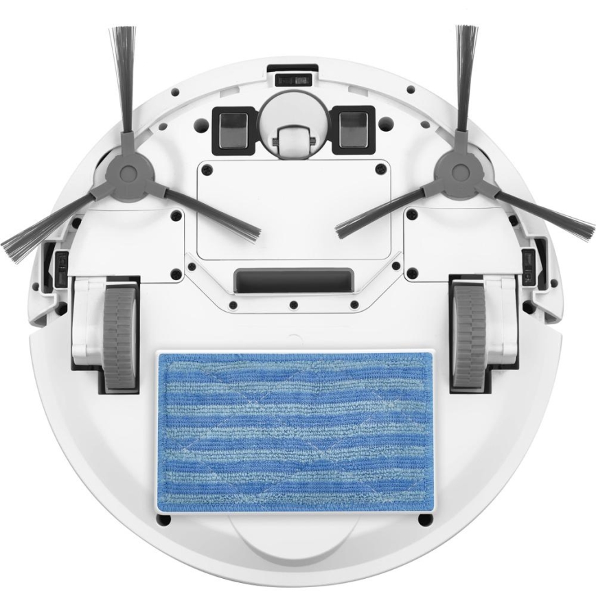Sencor - Robotski sesalnik z mopom 2v1 18W/1500 mAh bela + Daljinski upravljalnik