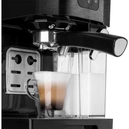 Sencor - Ročni espresso kavni aparat 1450W/230V črna/matni krom