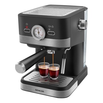 Sencor - Ročni kavni aparat za espresso 1050W/230V črna/mat krom