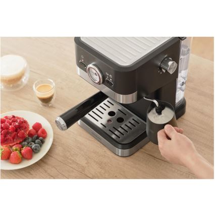 Sencor - Ročni kavni aparat za espresso 1050W/230V črna/mat krom