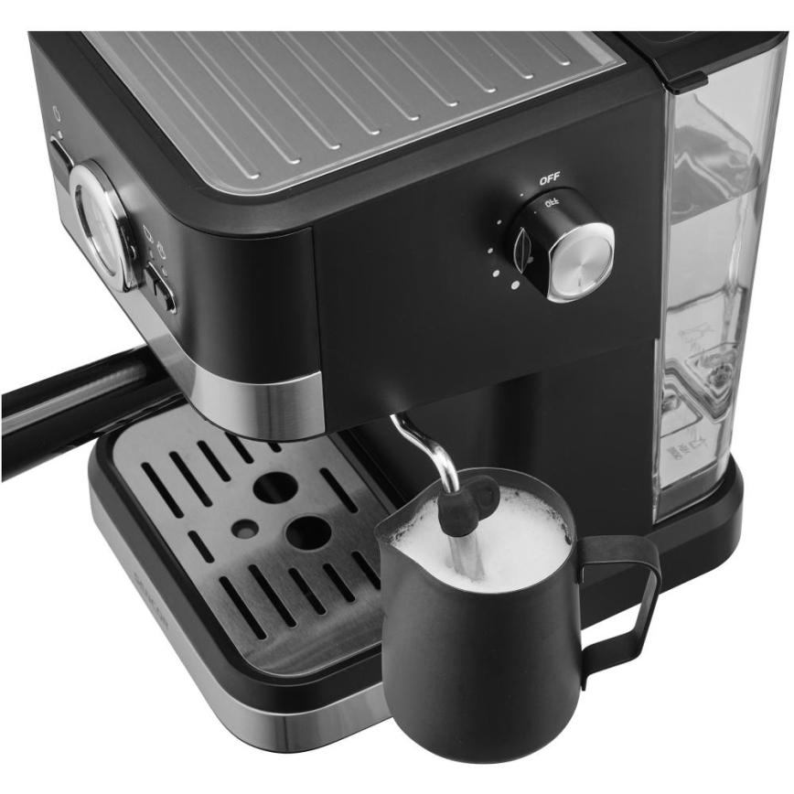 Sencor - Ročni kavni aparat za espresso 1050W/230V črna/mat krom