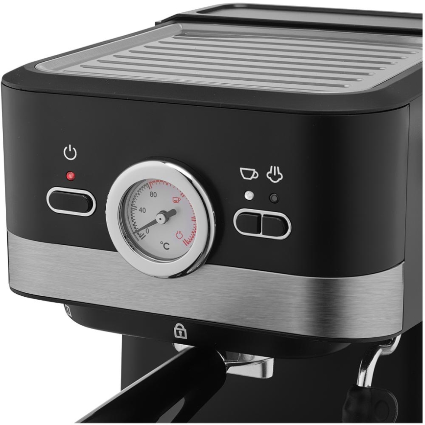 Sencor - Ročni kavni aparat za espresso 1050W/230V črna/mat krom