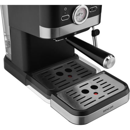 Sencor - Ročni kavni aparat za espresso 1050W/230V črna/mat krom